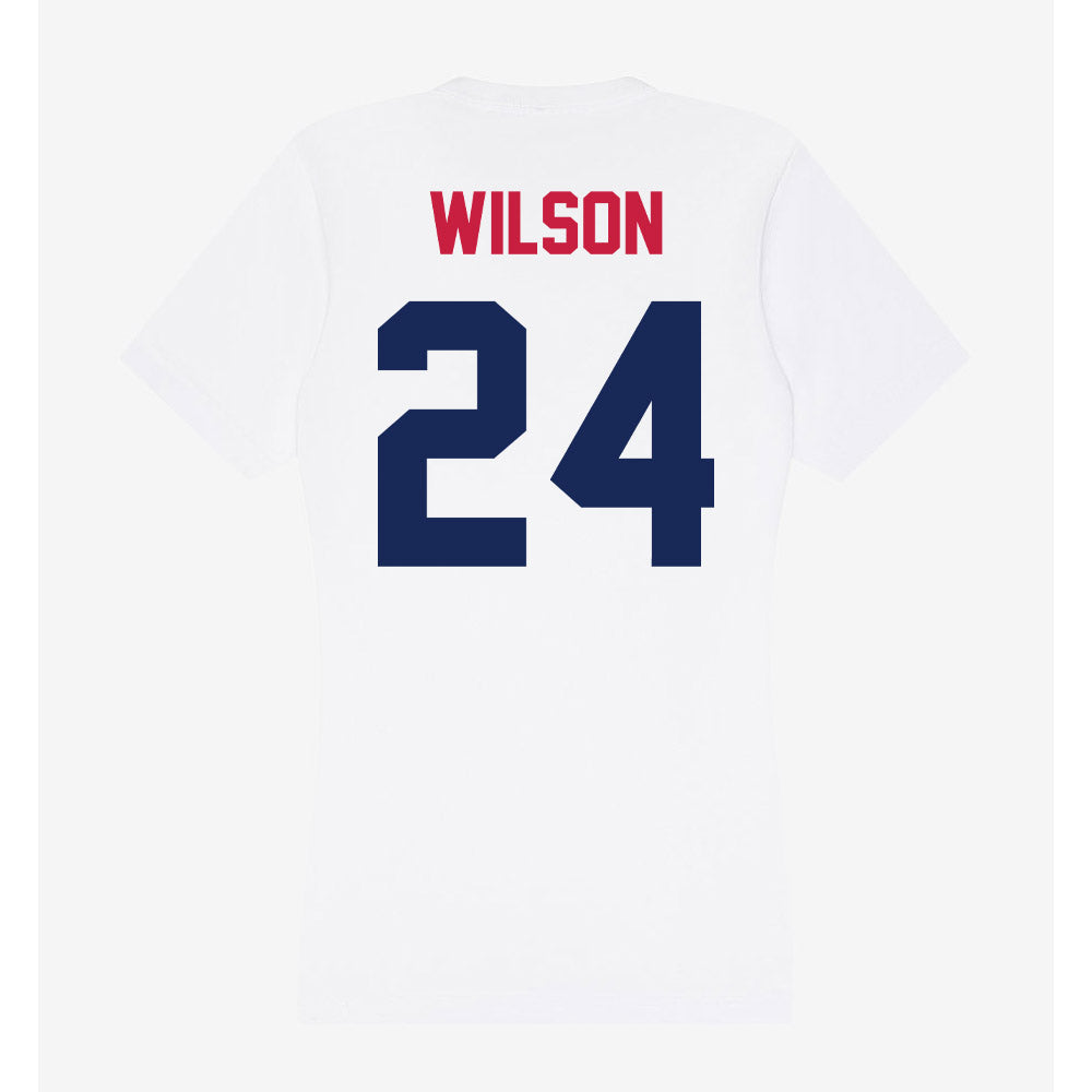 South Alabama - NCAA Women's Soccer : Larkin Wilson - Women's V-Neck T-Shirt-1