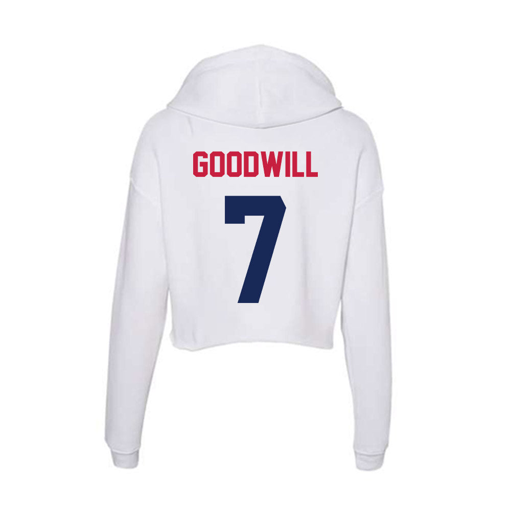 South Alabama - NCAA Football : Ty Goodwill - Women's Crop Fleece Hoodie-1