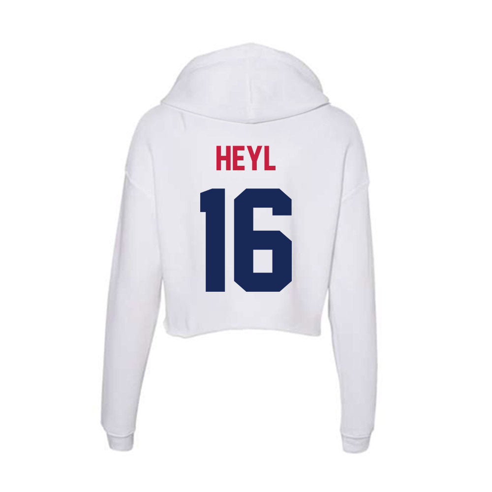 South Alabama - NCAA Softball : Cailyn Heyl - Women's Crop Fleece Hoodie-1