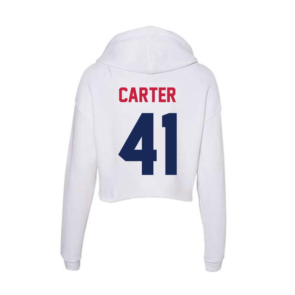 South Alabama - NCAA Football : Tyler Carter - Women's Crop Fleece Hoodie-1