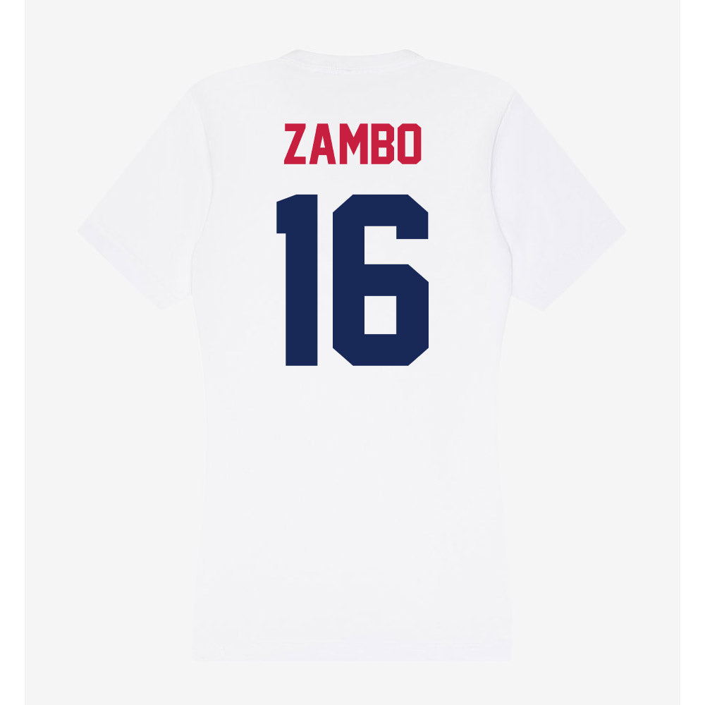 South Alabama - NCAA Baseball : Mason Zambo - Women's V-Neck T-Shirt-1
