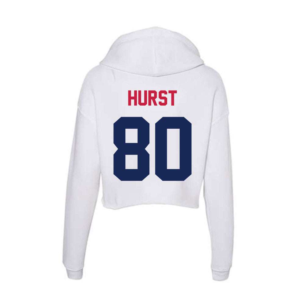 South Alabama - NCAA Football : Brayden Hurst - Women's Crop Fleece Hoodie-1
