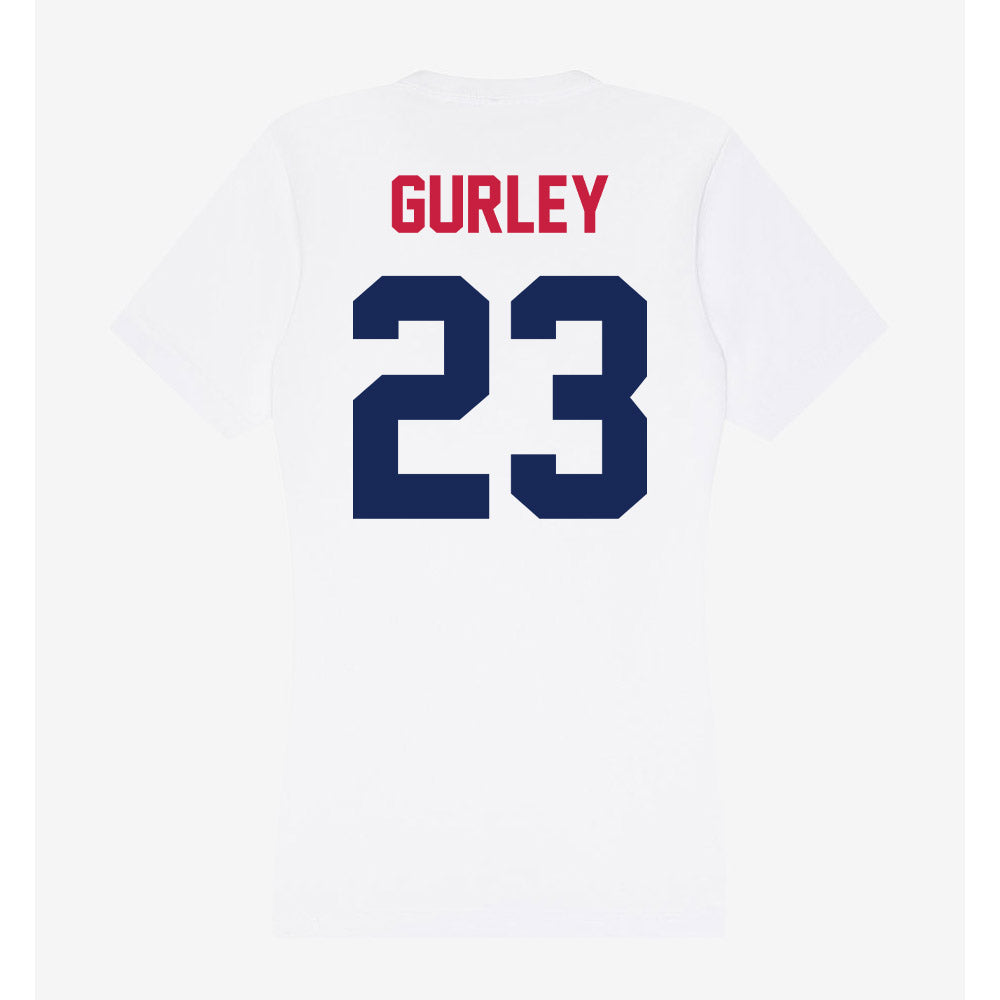 South Alabama - NCAA Football : Charles Gurley - Women's V-Neck T-Shirt-1