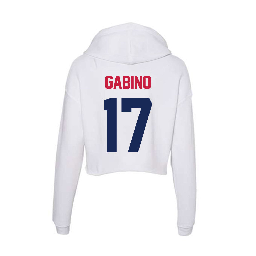 South Alabama - NCAA Women's Soccer : Isabella Gabino - Women's Crop Fleece Hoodie-1