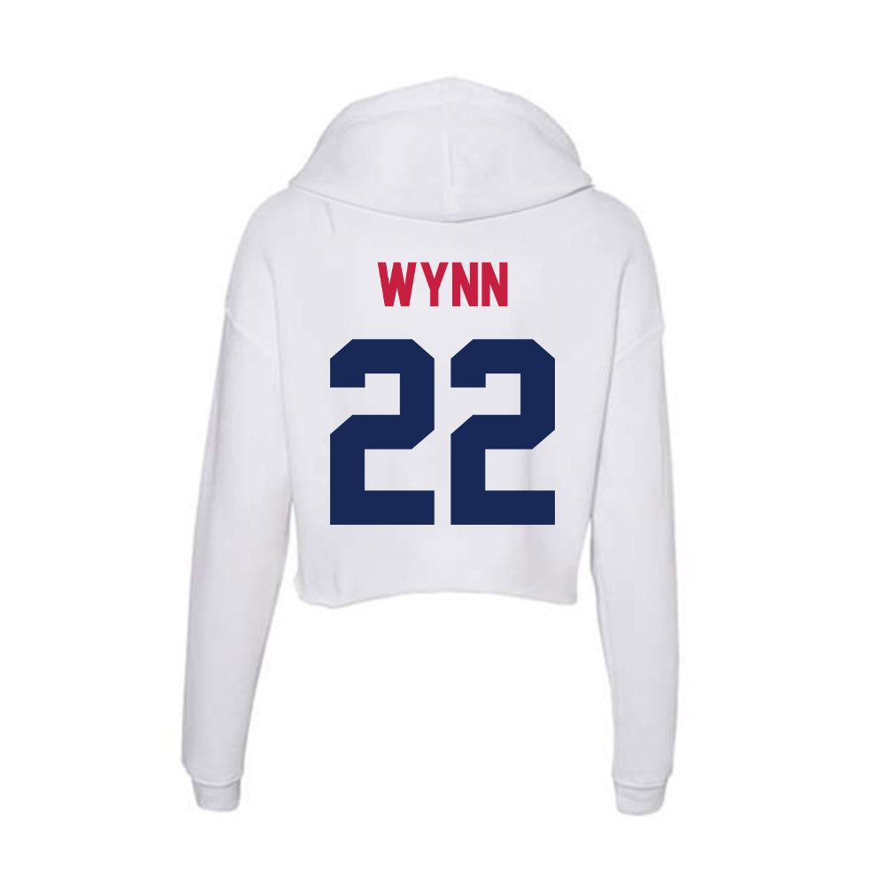 South Alabama - NCAA Football : Caleb Wynn - Women's Crop Fleece Hoodie-1