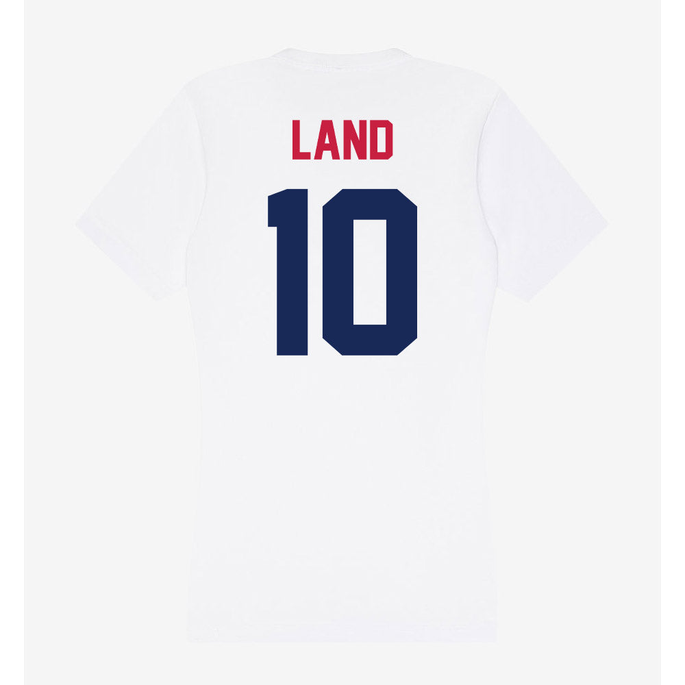South Alabama - NCAA Men's Basketball : Maxwell Land - Women's V-Neck T-Shirt-1