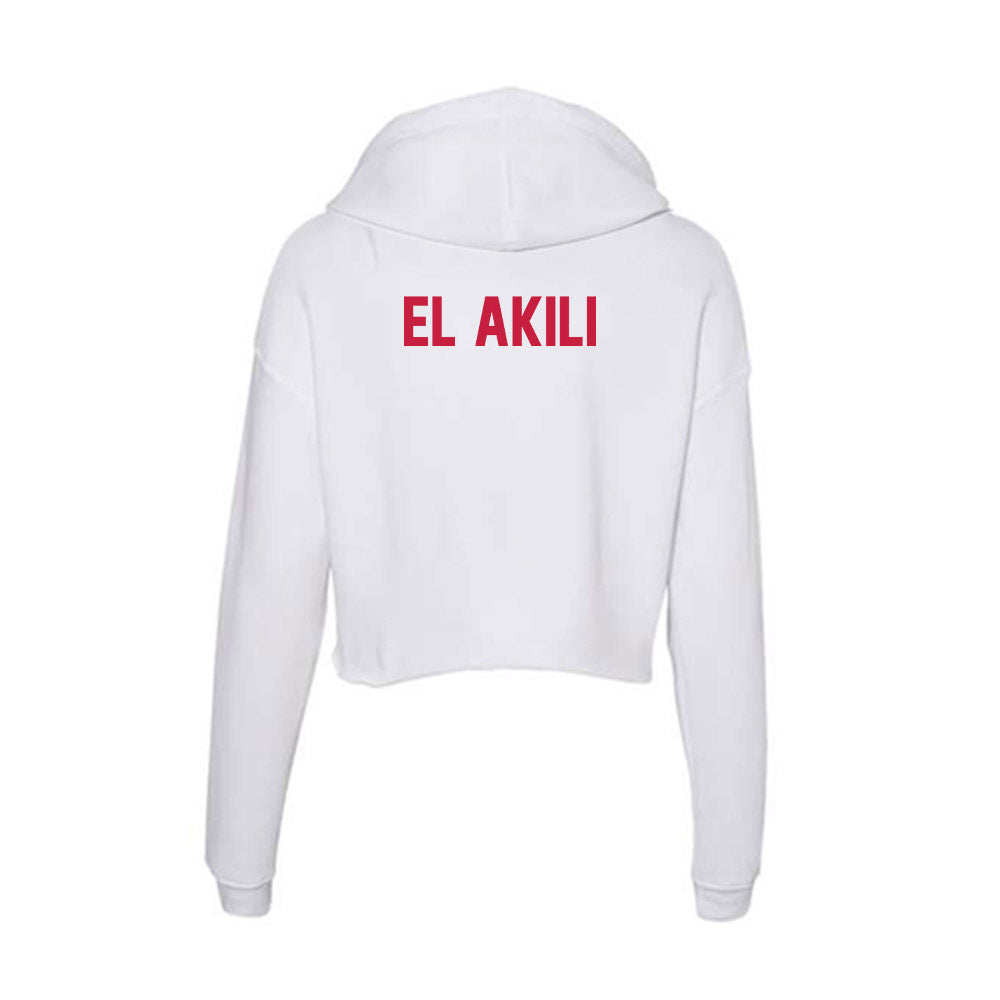 South Alabama - NCAA Women's Tennis : Kenza El akili - Women's Crop Fleece Hoodie-1