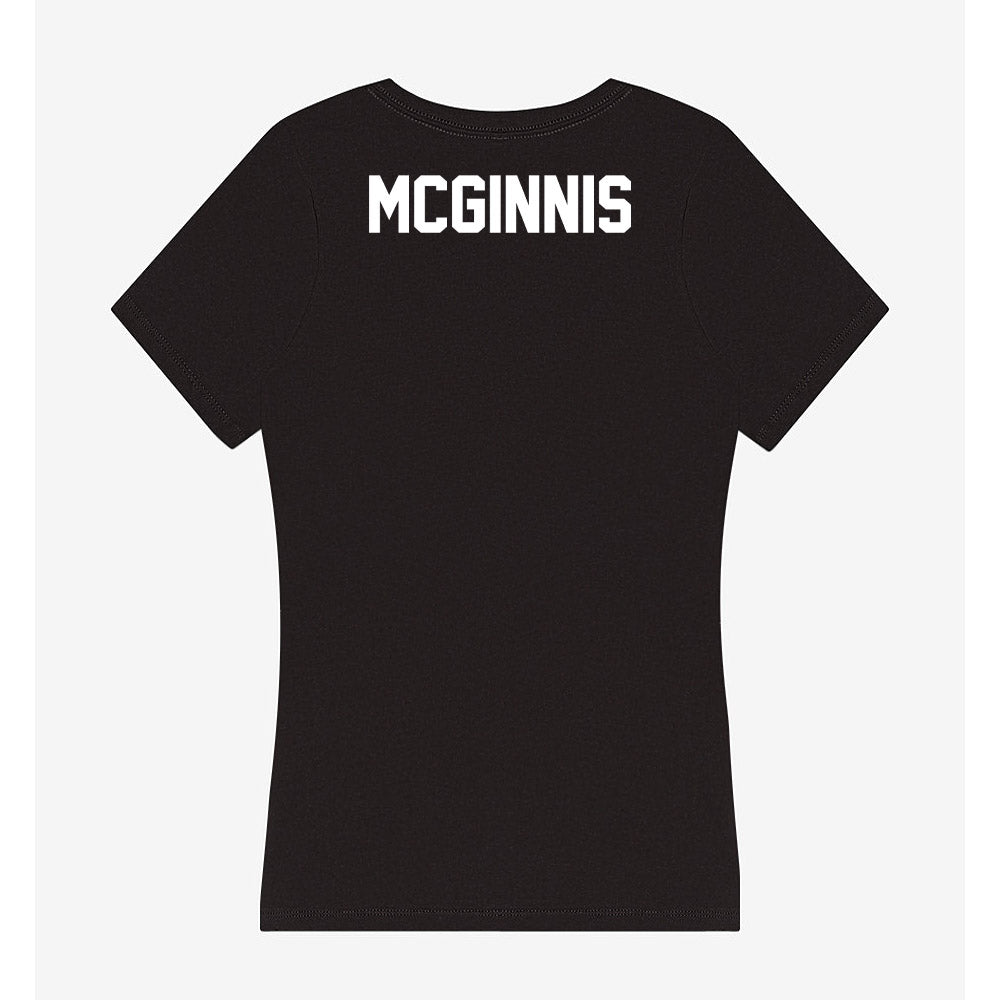 Campbell - NCAA Cheerleading : Lauren McGinnis - Women's V-Neck T-Shirt-1
