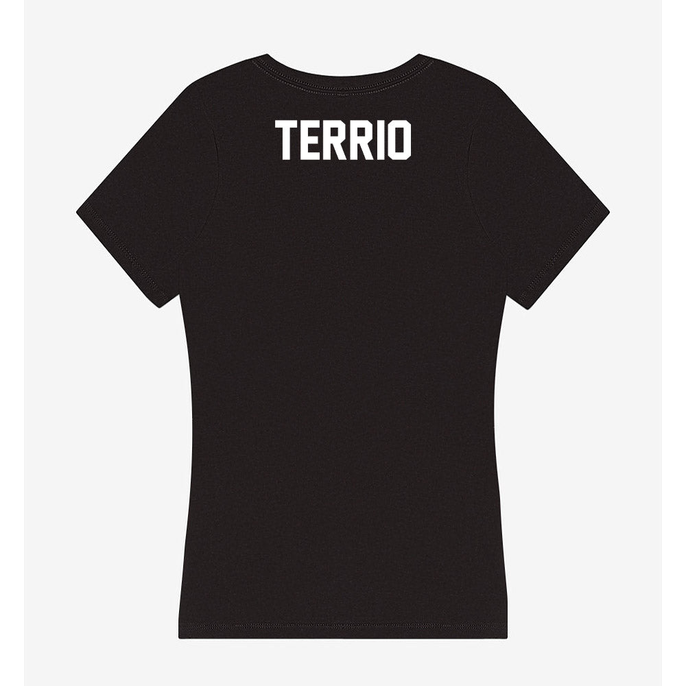 Campbell - NCAA Cheerleading : Samantha Terrio - Women's V-Neck T-Shirt-1