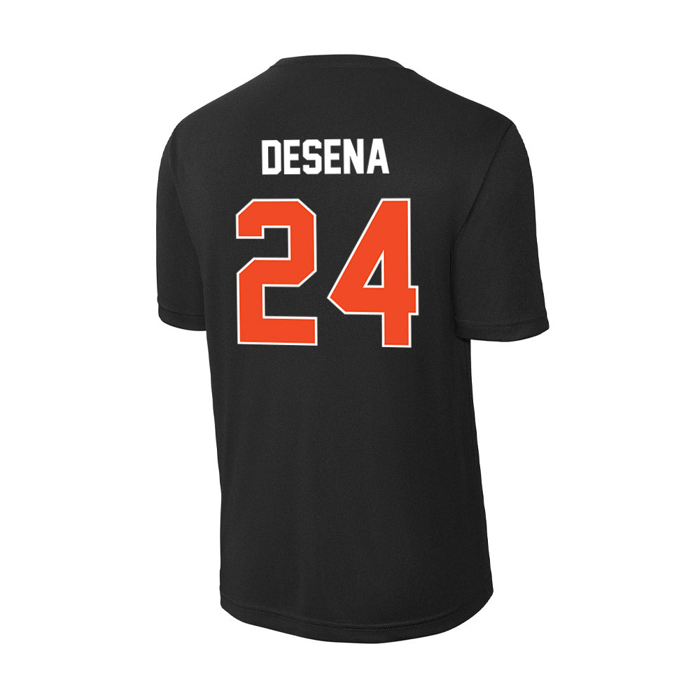 Campbell - NCAA Softball : Amber Desena - Activewear T-Shirt-1