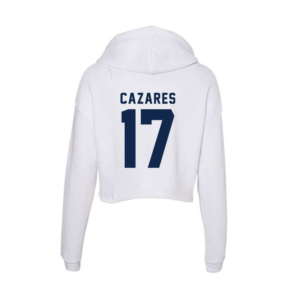 UCSD - NCAA Baseball : Julian Cazares - Women's Crop Fleece Hoodie-1