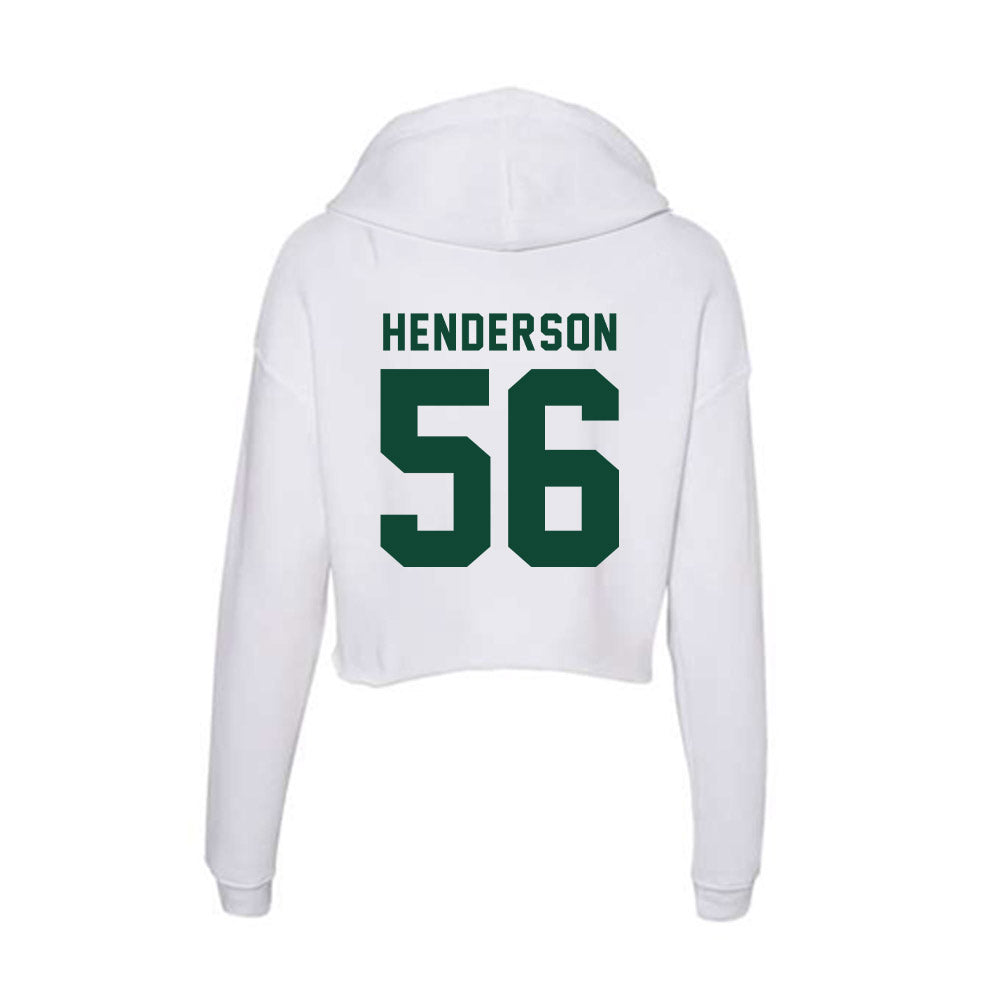 Hawaii - NCAA Football : Boogie Henderson - Women's Crop Fleece Hoodie-1