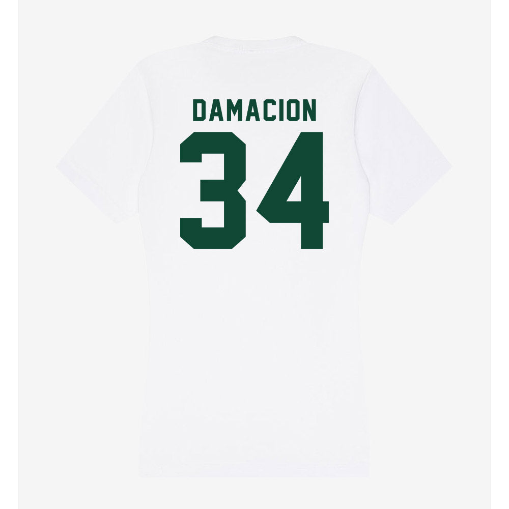 Hawaii - NCAA Women's Soccer : Nalani Damacion - Women's V-Neck T-Shirt-1
