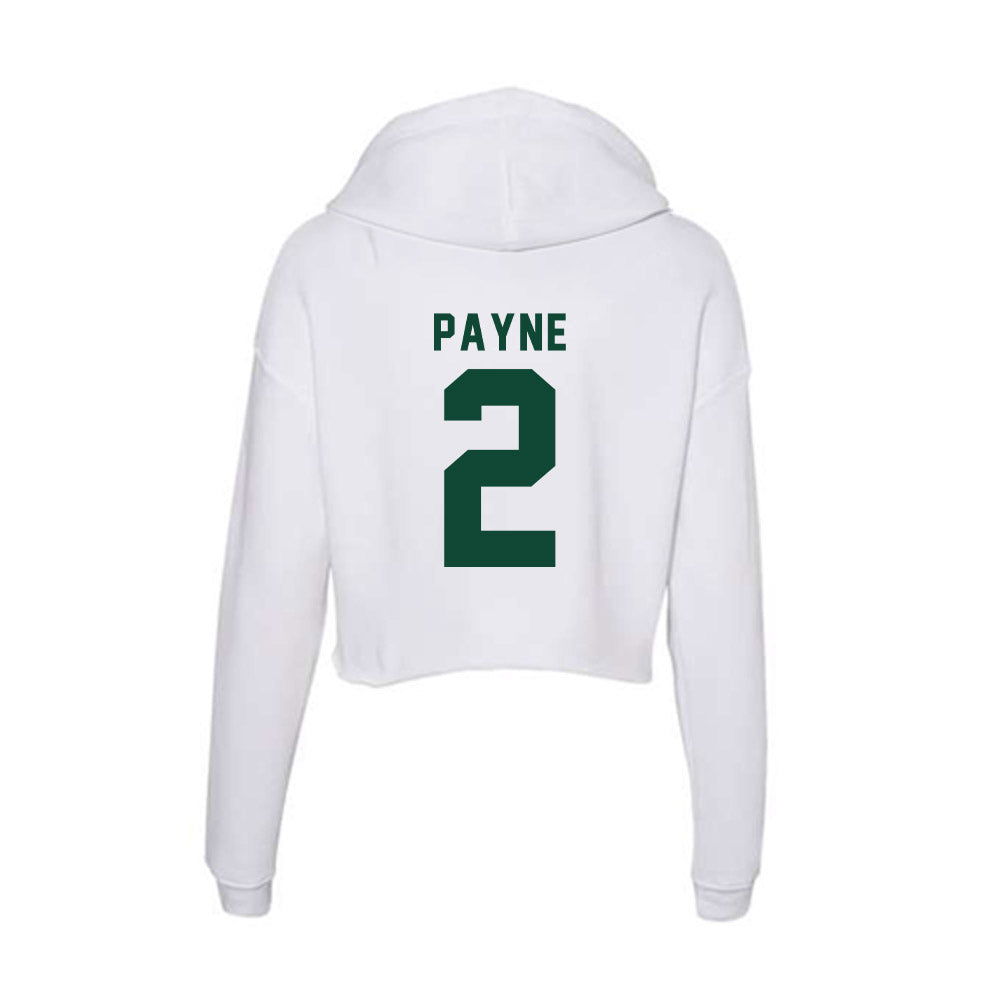 Hawaii - NCAA Men's Volleyball : Roman Payne - Women's Crop Fleece Hoodie-1
