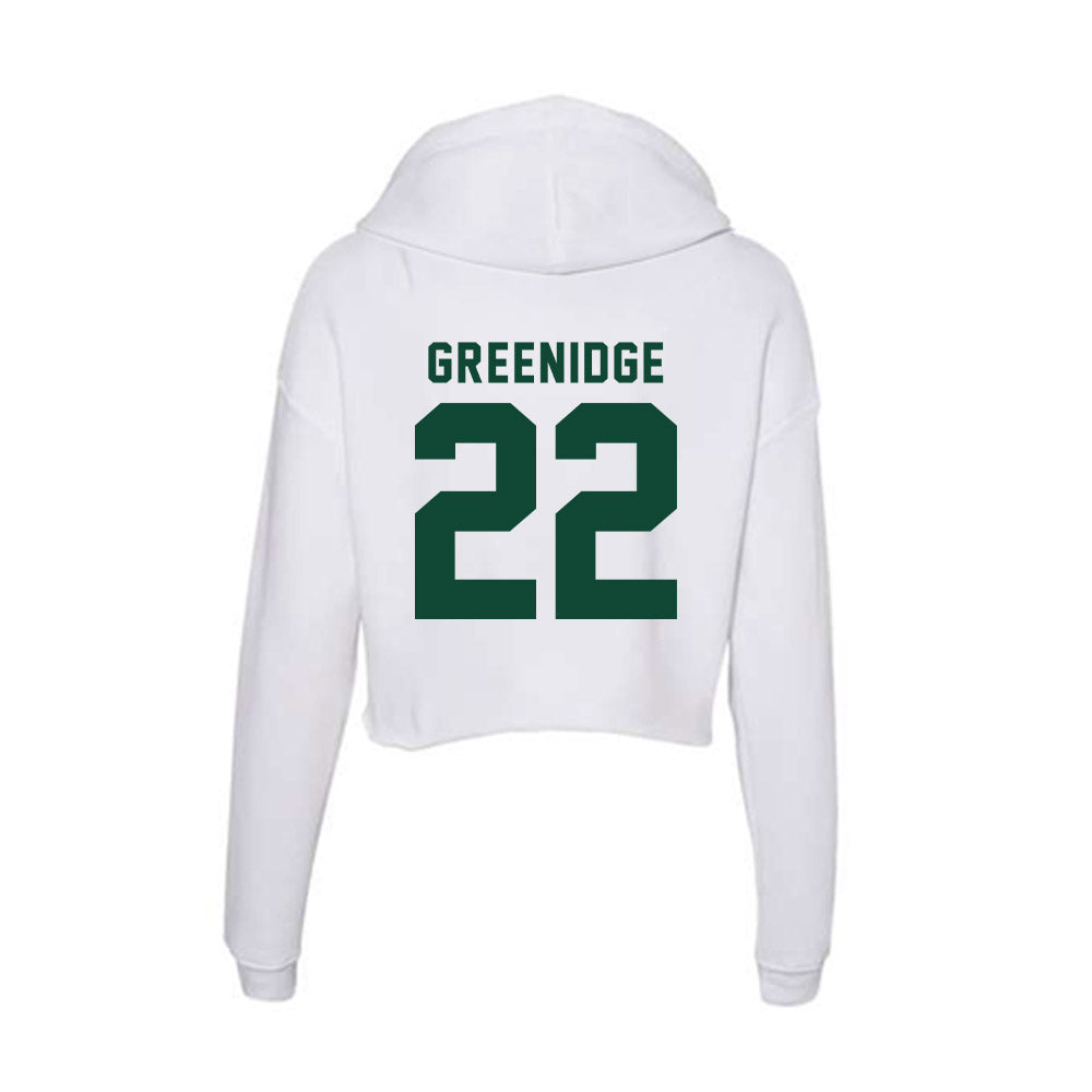 Hawaii - NCAA Men's Volleyball : Quintin Greenidge - Women's Crop Fleece Hoodie-1