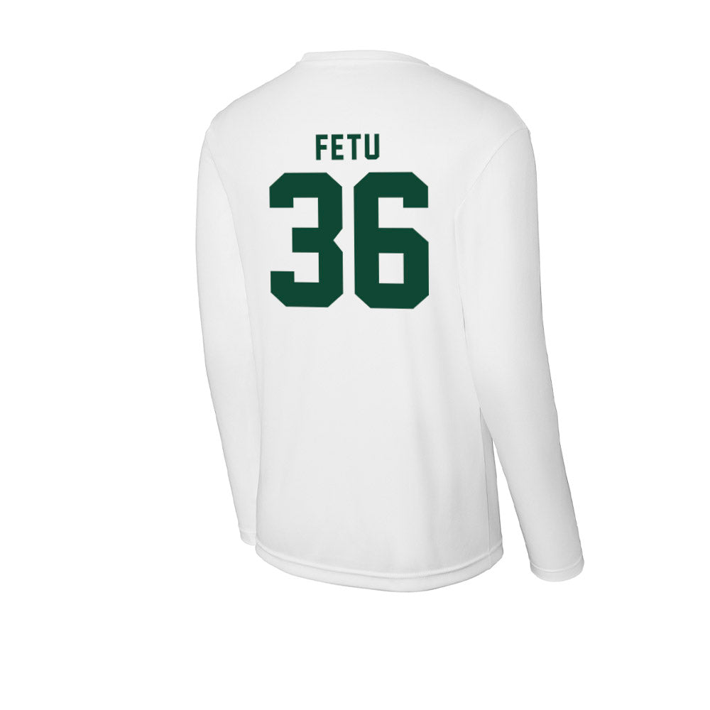 Hawaii - NCAA Football : Jordan Fetu - Classic Shersey Activewear Long Sleeve T-Shirt-1