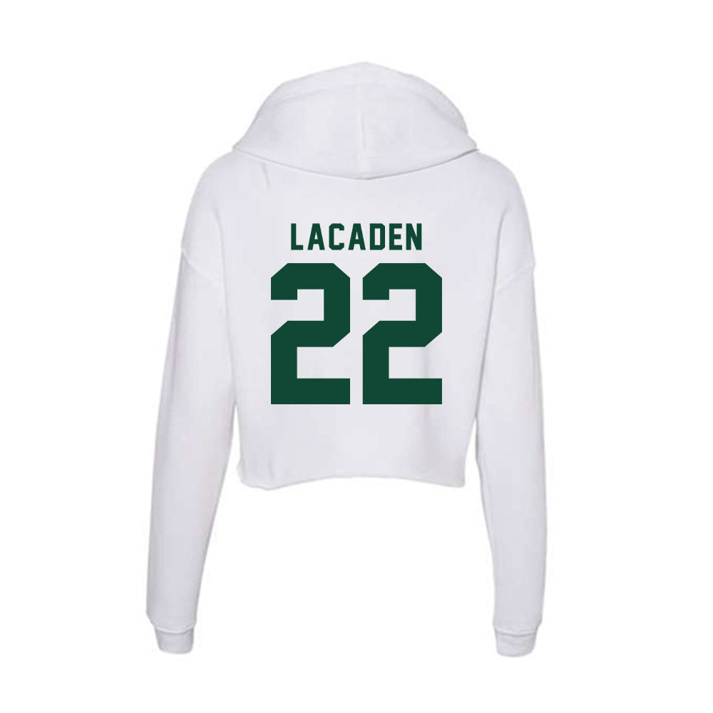 Hawaii - NCAA Football : Titan Lacaden - Women's Crop Fleece Hoodie-1