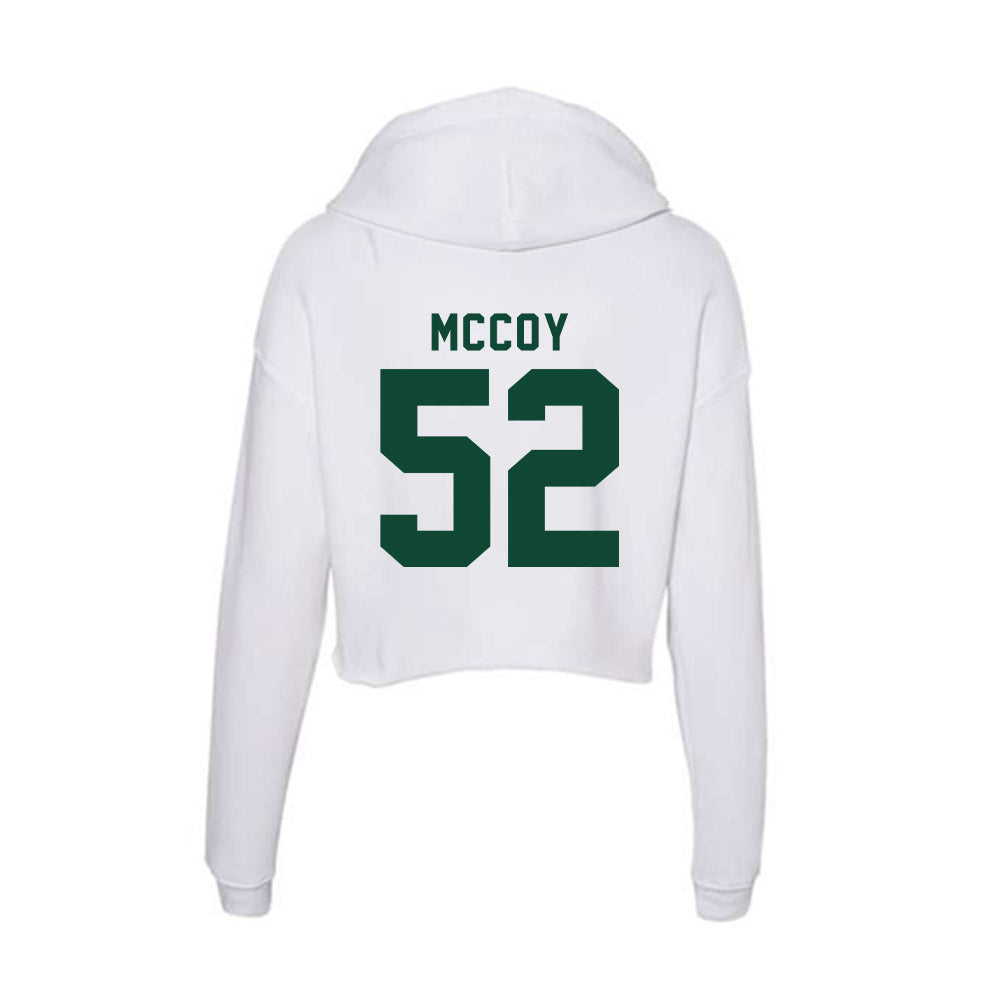 Hawaii - NCAA Football : Luther McCoy - Women's Crop Fleece Hoodie-1