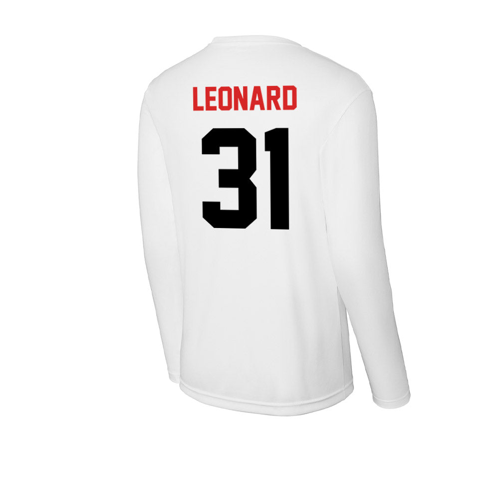 Davidson - NCAA Football : Michael Leonard - Activewear Long Sleeve T-Shirt-1