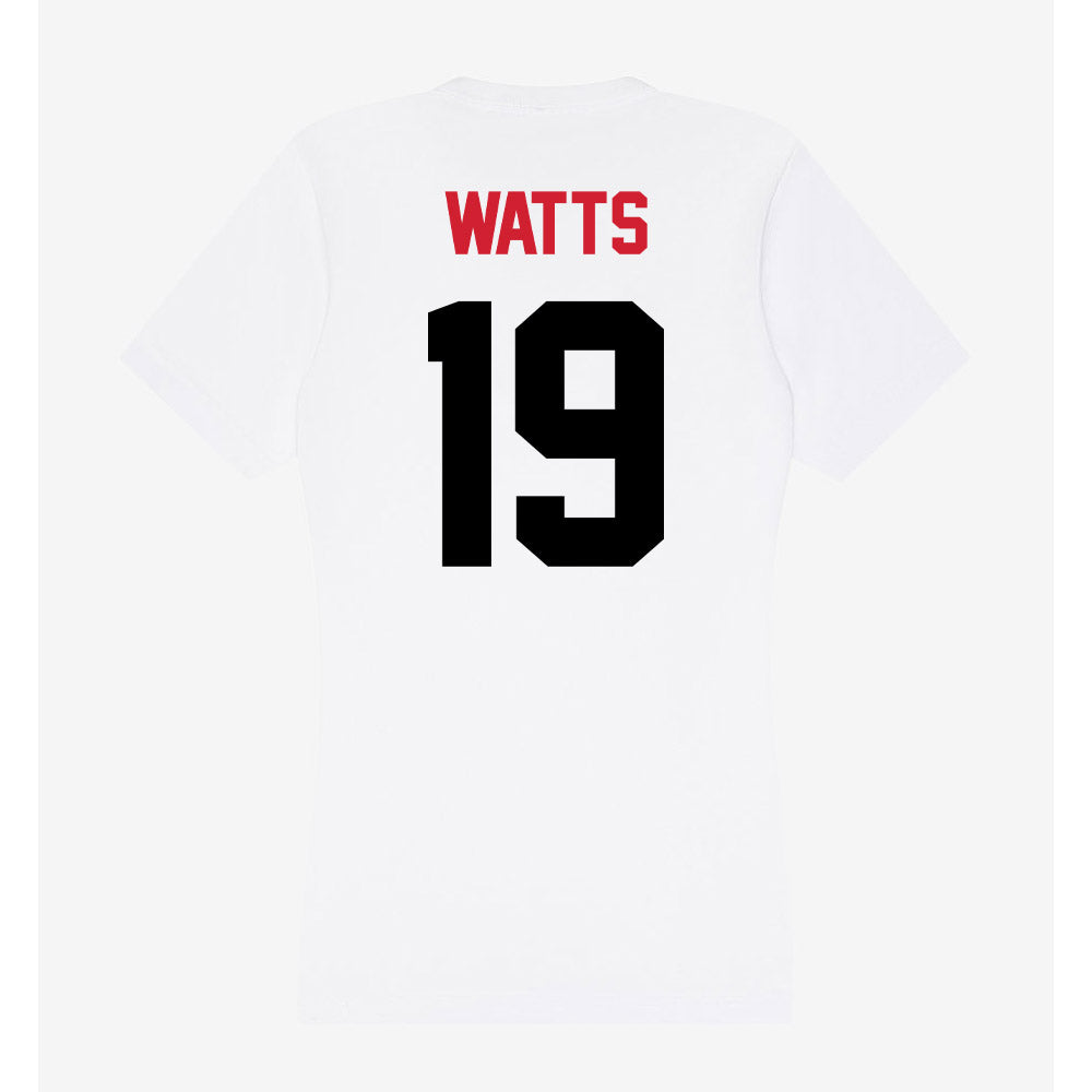 Arkansas State - NCAA Women's Soccer : Alexia Watts - Women's V-Neck T-Shirt-1
