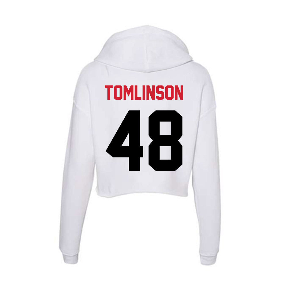 Arkansas State - NCAA Baseball : Houston Tomlinson - Women's Crop Fleece Hoodie-1