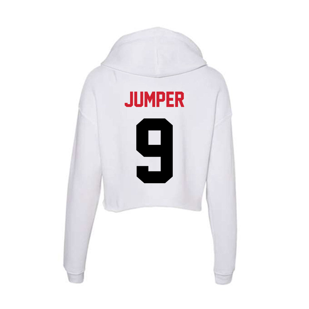 Arkansas State - NCAA Baseball : Cross Jumper - Women's Crop Fleece Hoodie-1