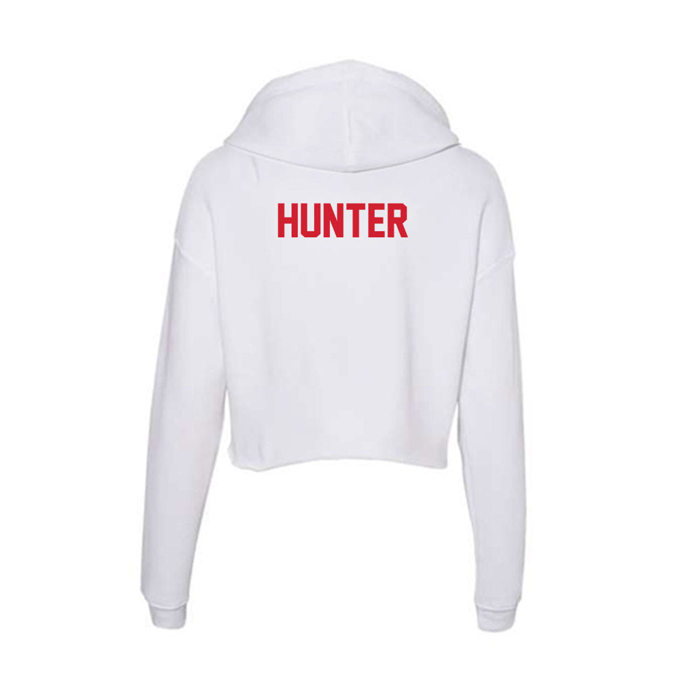 Arkansas State - NCAA Women's Track & Field : Maggie Hunter - Women's Crop Fleece Hoodie-1