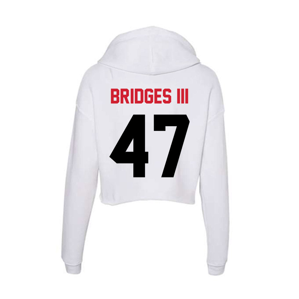 Arkansas State - NCAA Football : Melvin Bridges III - Women's Crop Fleece Hooded Sweatshirt-1