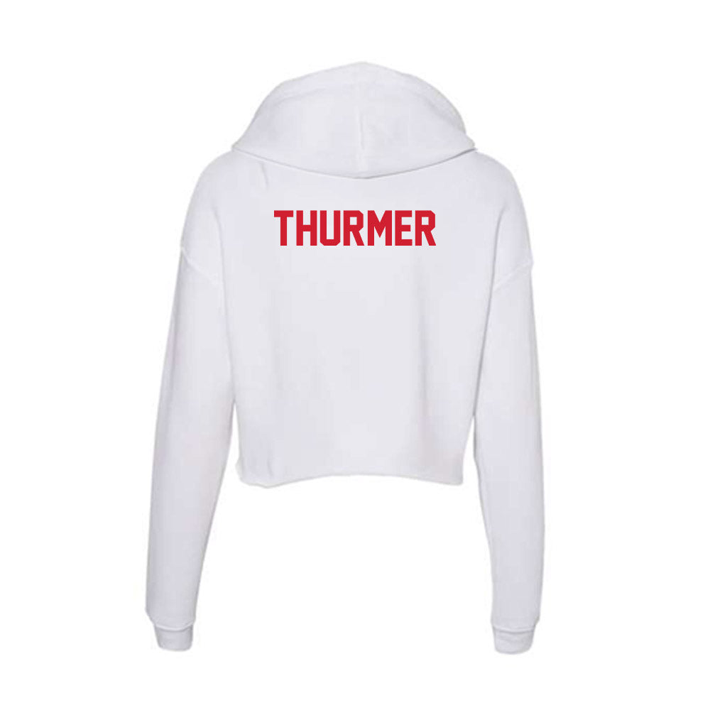 Arkansas State - NCAA Women's Tennis : Abigail Thurmer - Women's Crop Fleece Hoodie-1