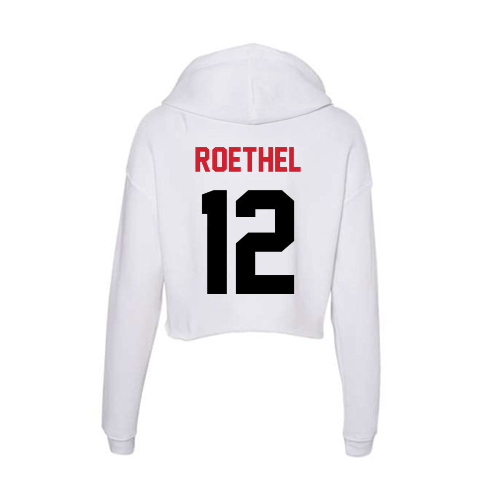 Arkansas State - NCAA Women's Volleyball : Eden Roethel - Women's Crop Fleece Hooded Sweatshirt-1