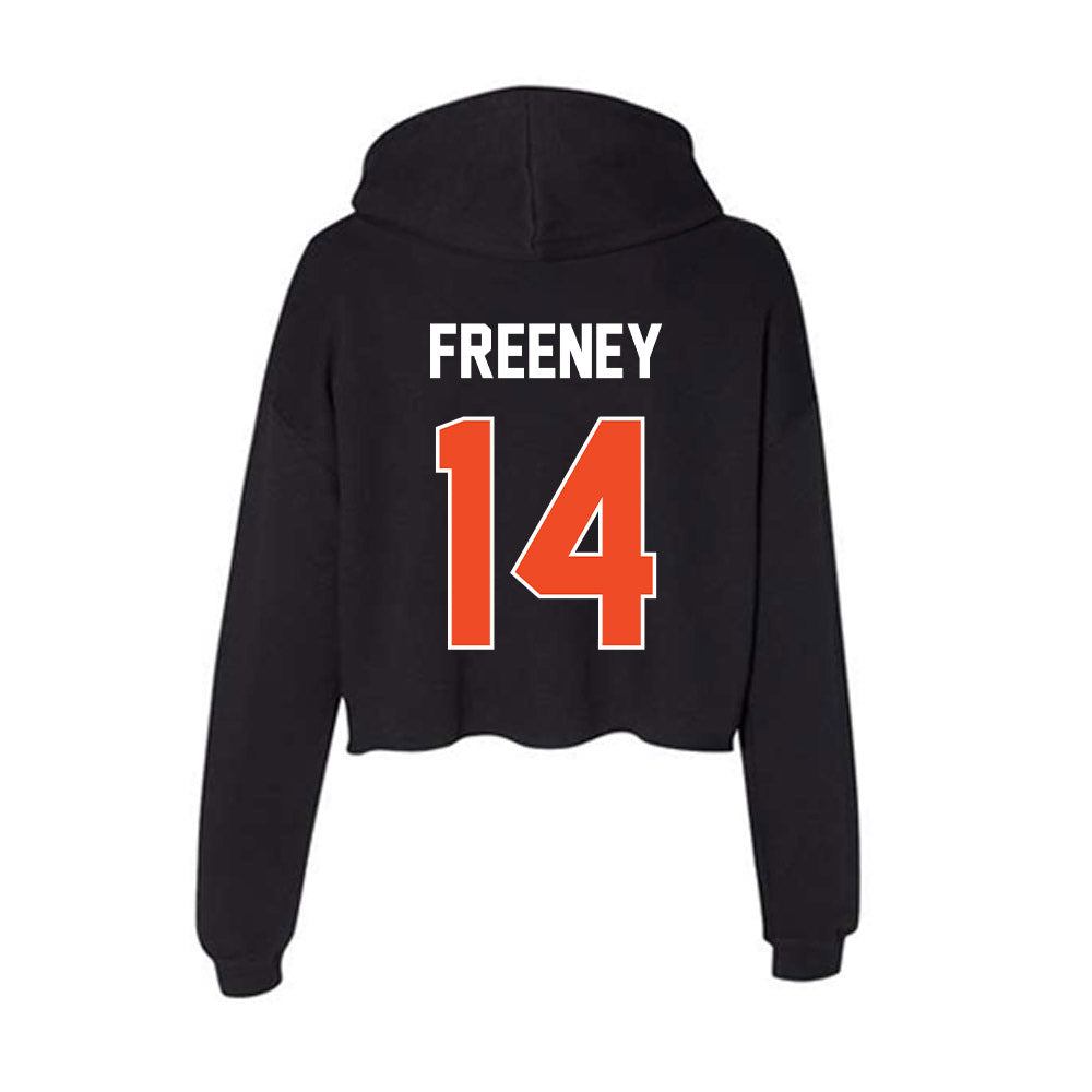 Boise State - NCAA Football : Demetrius Freeney - Women's Crop Fleece Hooded Sweatshirt-1