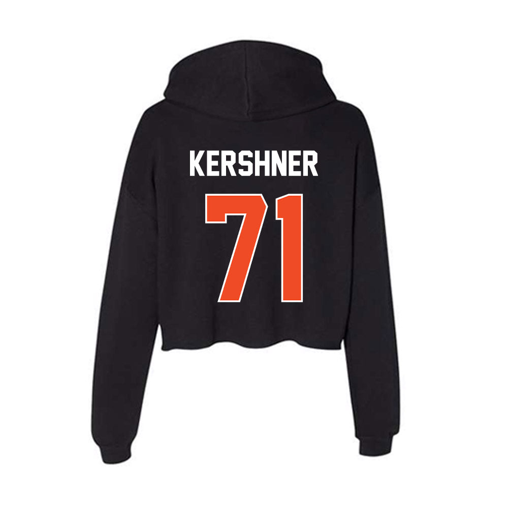Boise State - NCAA Football : Ashton Kershner - Women's Crop Fleece Hooded Sweatshirt-1