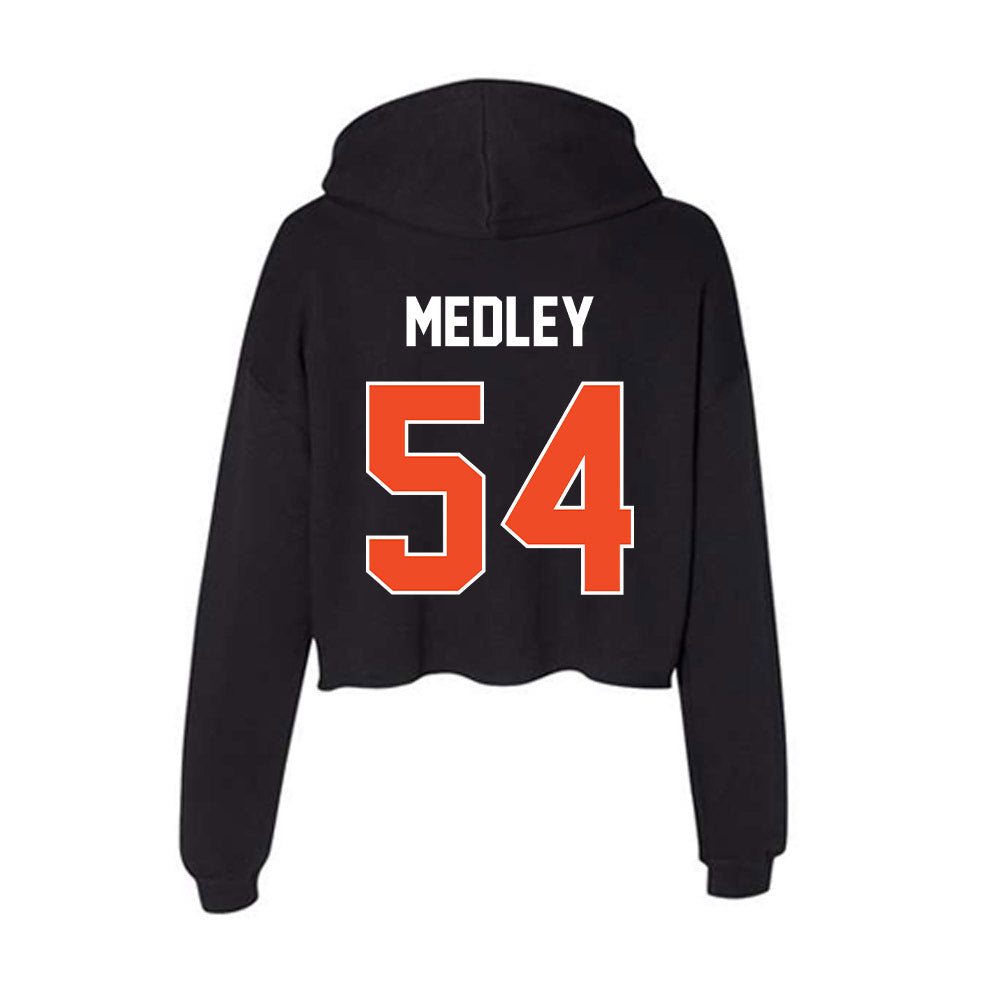 Boise State - NCAA Football : Adonte Medley - Women's Crop Fleece Hoodie-1