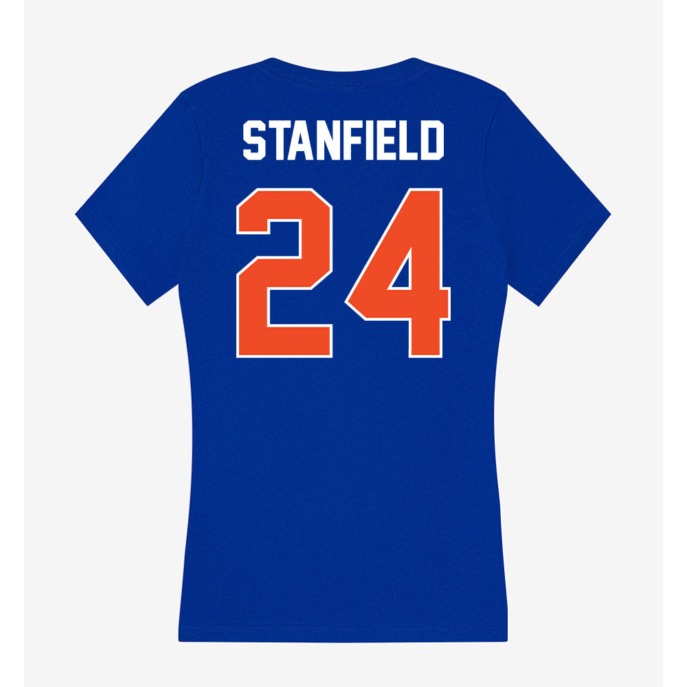 Boise State - NCAA Women's Soccer : Mikayla Stanfield - Women's V-Neck T-Shirt-1