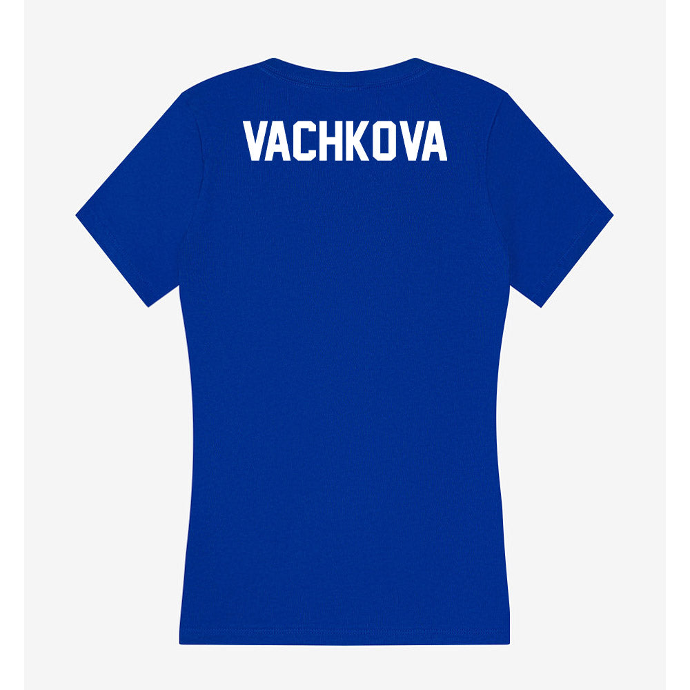 Boise State - NCAA Women's Tennis : Valentina Vachkova - Women's V-Neck T-Shirt-1