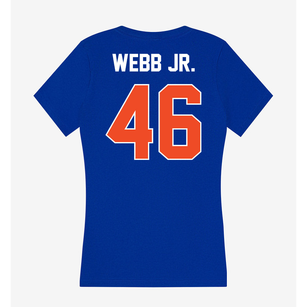 Boise State - NCAA Football : Corey Webb Jr. - Women's V-Neck T-Shirt-1