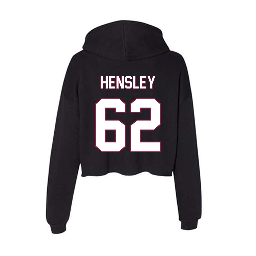 NMSU - NCAA Football : EZRA HENSLEY - Women's Crop Fleece Hoodie-1
