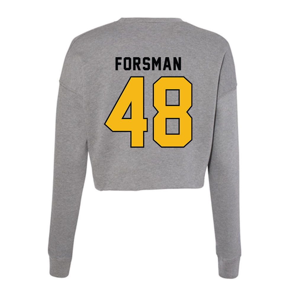 Idaho - NCAA Football : Owen Forsman - Women's Cropped Crew Fleece-1