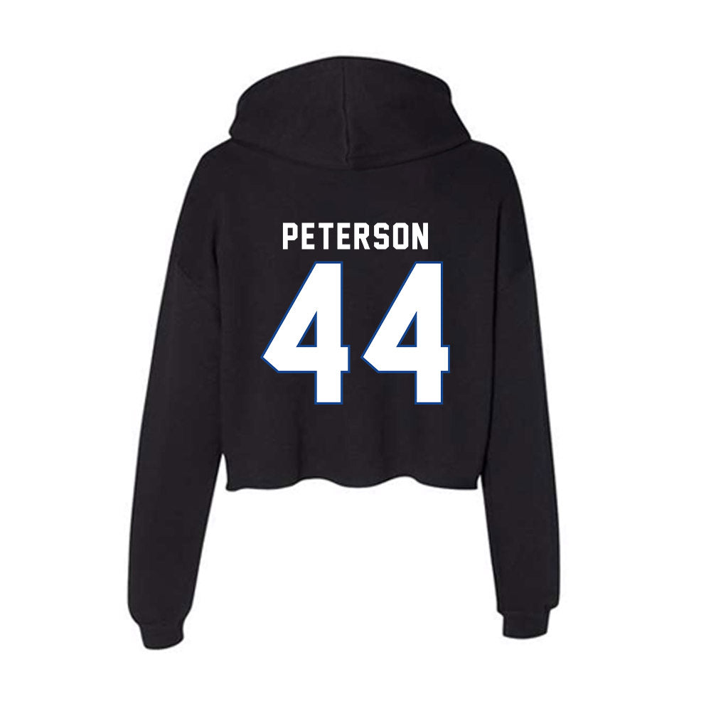 Grand Valley - NCAA Football : Drew Peterson - Women's Crop Fleece Hoodie-1