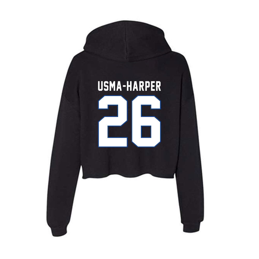 Grand Valley - NCAA Football : Syone Usma-Harper - Women's Crop Fleece Hoodie-1