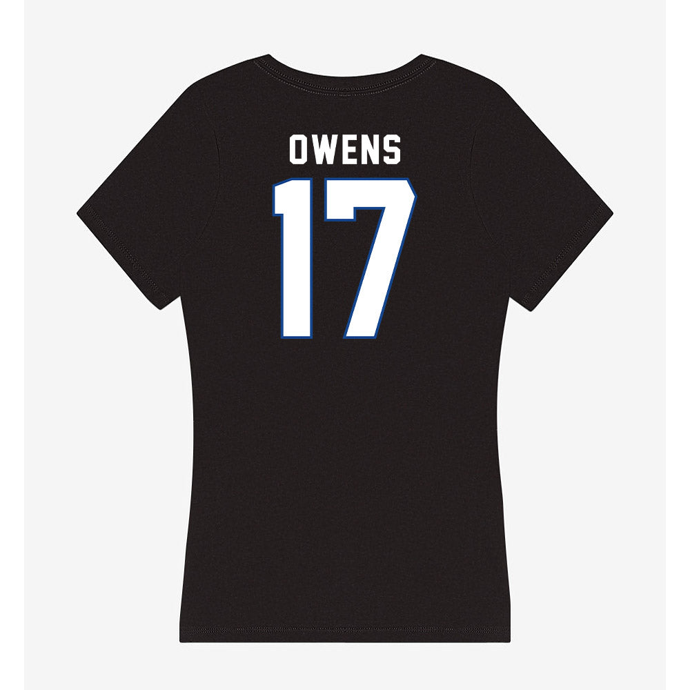 Grand Valley - NCAA Football : Kenyon Owens - Women's V-Neck T-Shirt-1