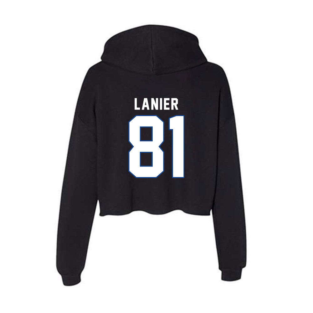Grand Valley - NCAA Football : DeShaun Lanier - Classic Shersey Women's Crop Fleece Hooded Sweatshirt-1