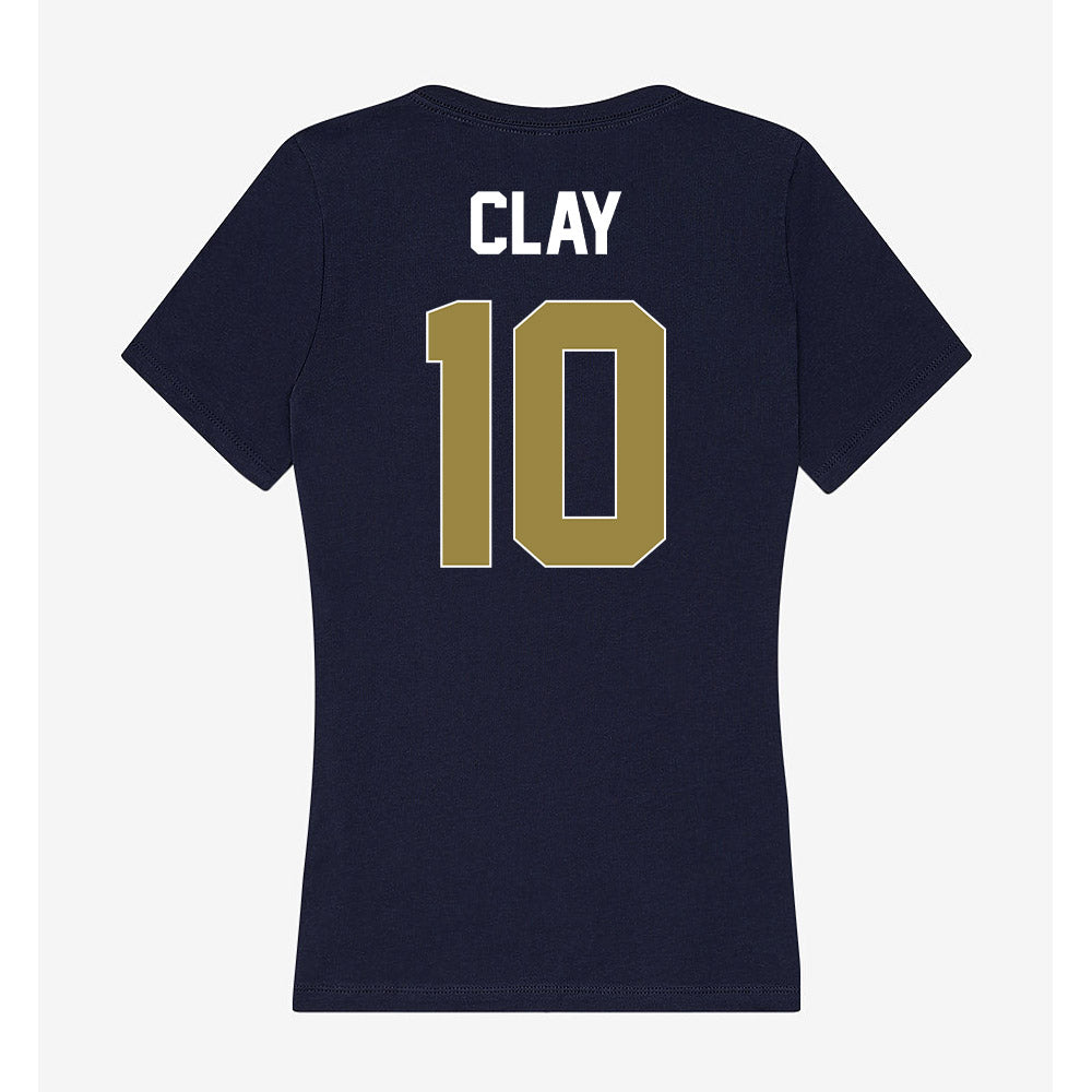 Georgia Southern - NCAA Men's Basketball : Hayden Clay - Women's V-Neck T-Shirt-1