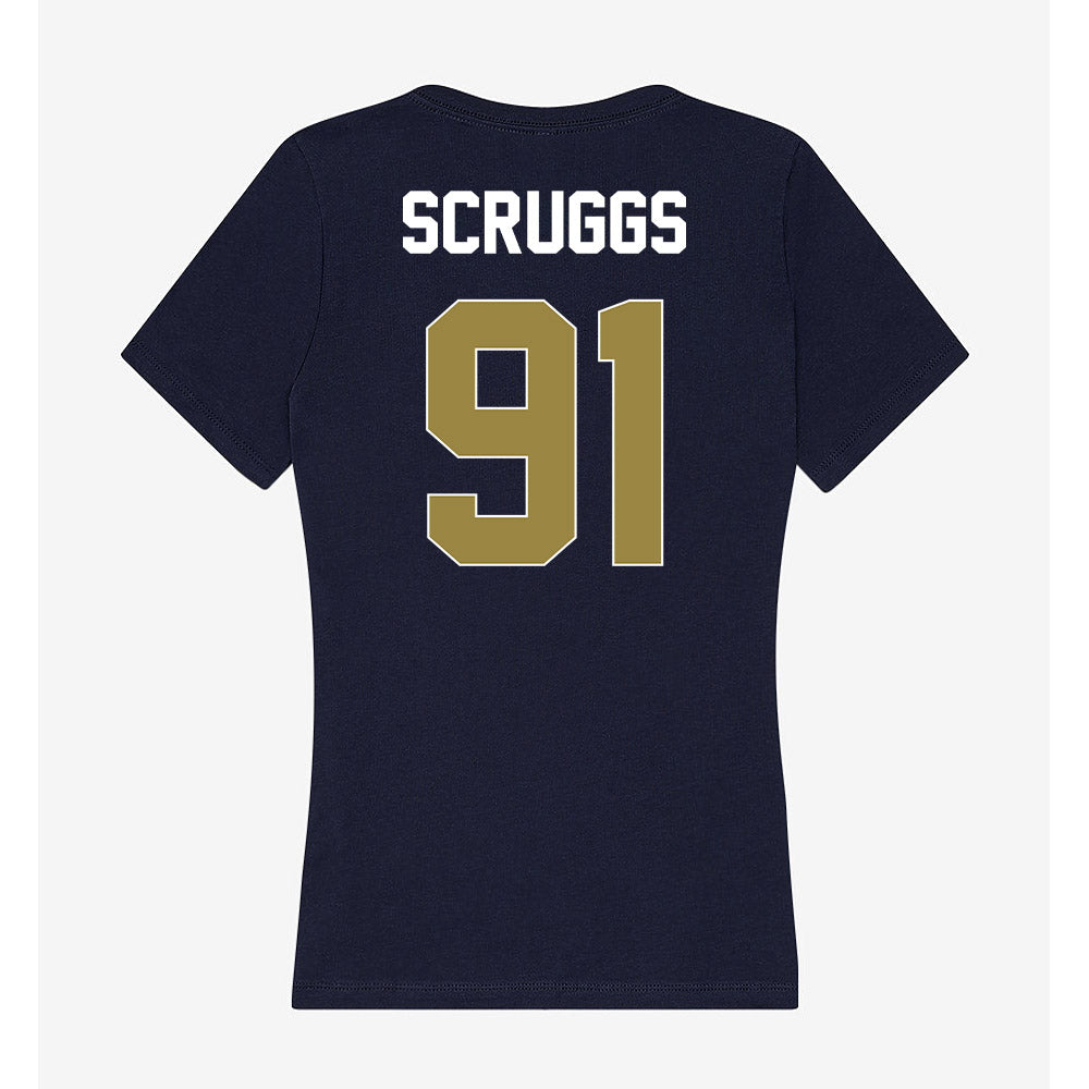Georgia Southern - NCAA Football : Evan Scruggs - Women's V-Neck T-Shirt-1