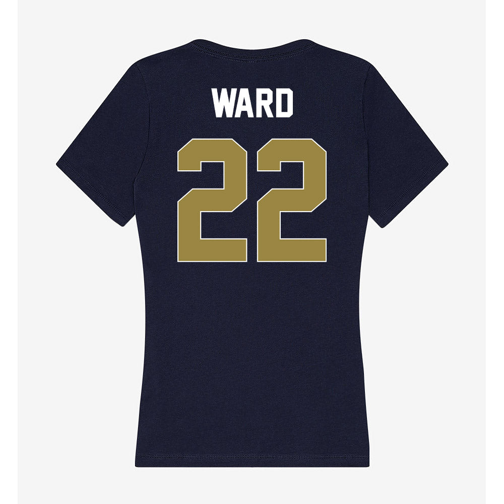 Georgia Southern - NCAA Women's Basketball : Destini Ward - Women's V-Neck T-Shirt-1