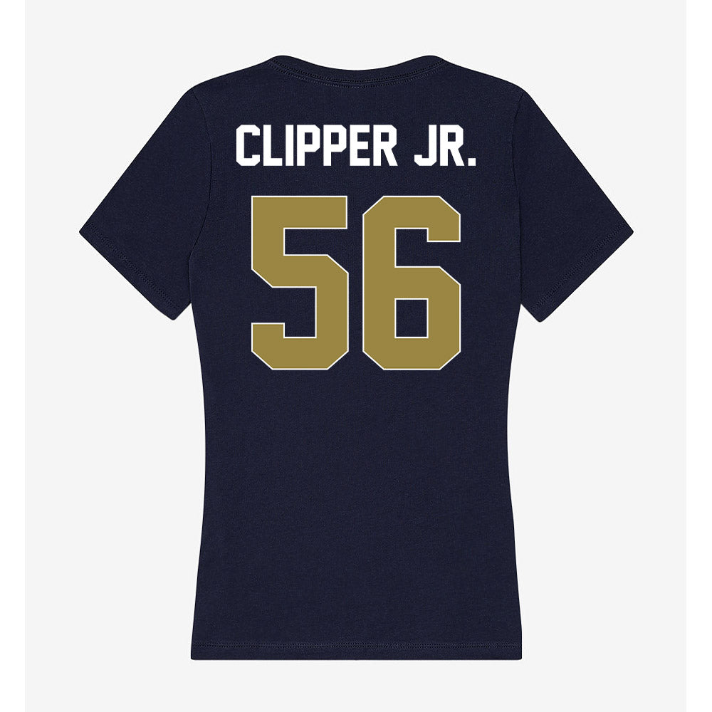Georgia Southern - NCAA Football : Mo Clipper Jr. - Women's V-Neck T-Shirt-1