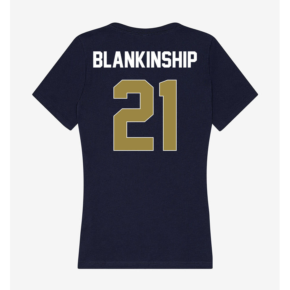Georgia Southern - NCAA Baseball : Carter Blankinship - Women's V-Neck T-Shirt-1