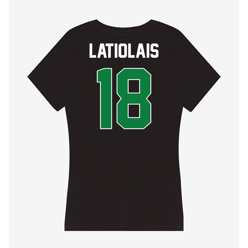 North Texas - NCAA Football : Lathon Latiolais - Women's V-Neck T-Shirt-1