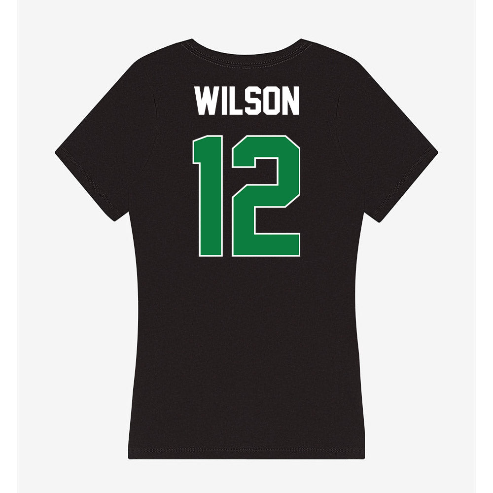 North Texas - NCAA Football : Tyson Wilson - Women's V-Neck T-Shirt-1