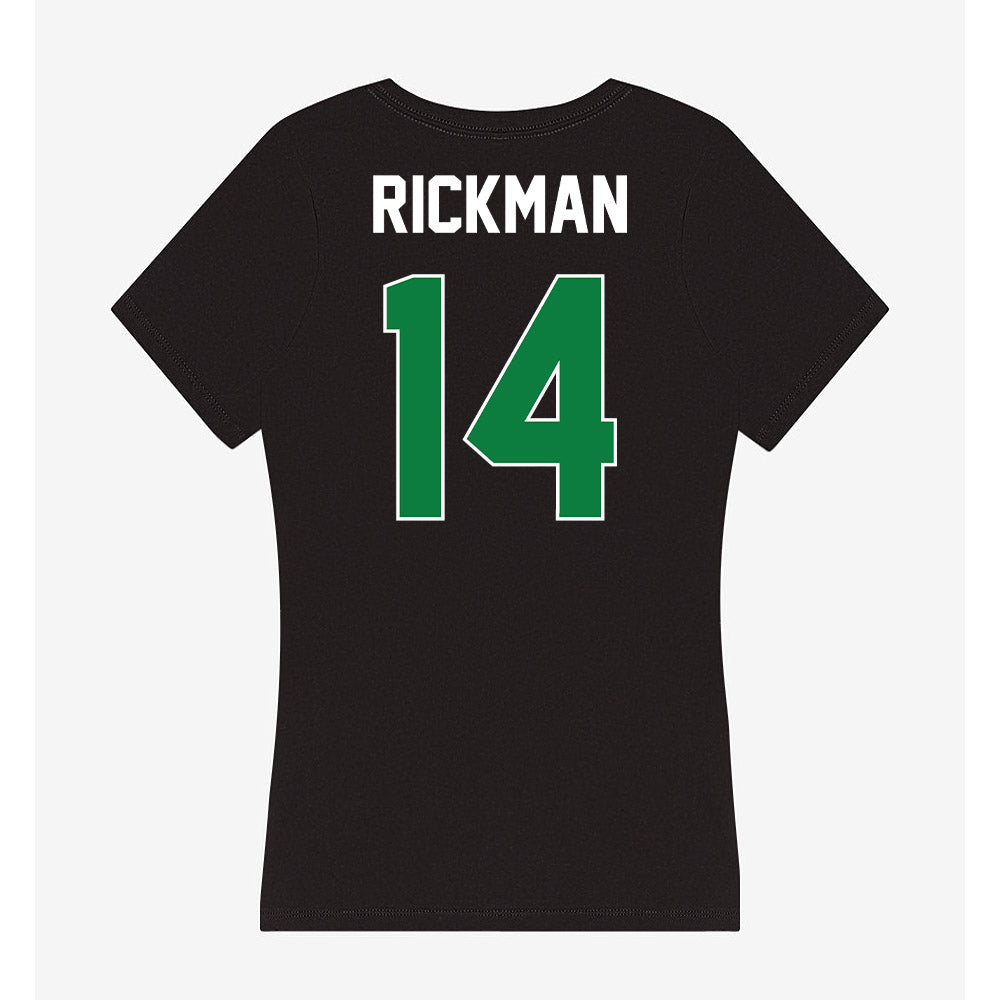 North Texas - NCAA Women's Basketball : Allison Rickman - Women's V-Neck T-Shirt-1